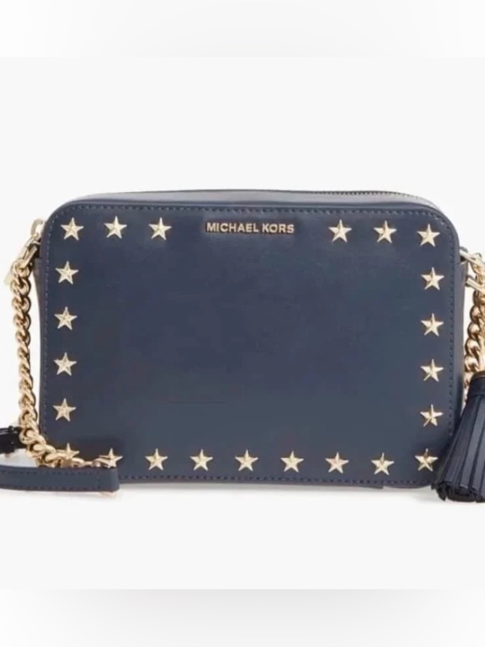 Michael Kors Ginny Star Stud Medium Camera Bag/Crossbody